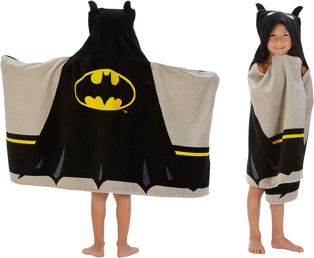 Batman Kids Super Soft Cotton Terry Hooded Towel Wrap