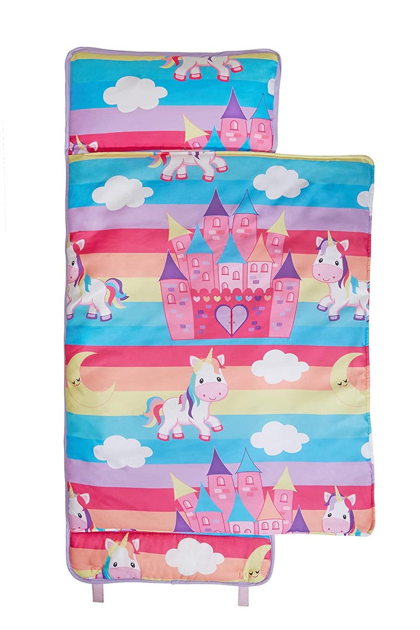 EVERYDAY KIDS Nap Mat with Removable Pillow - Unicorn Dreams