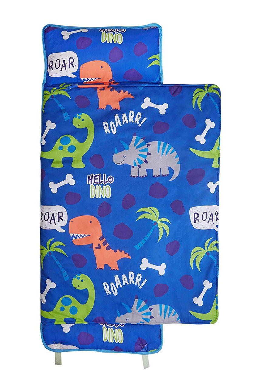Everyday Kids Nap Mat with Removable Pillow - Roarin' Dinos