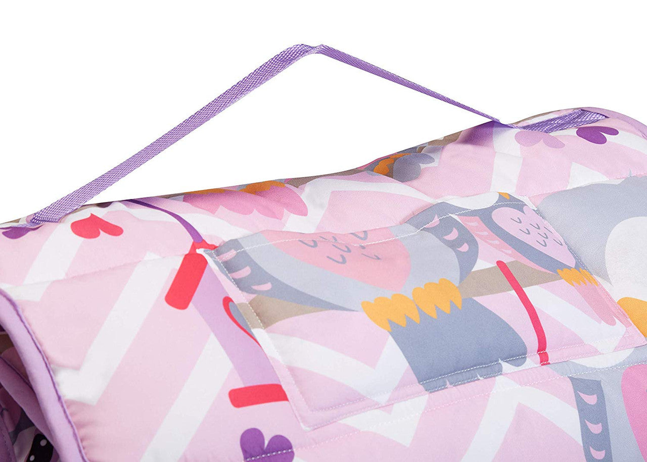 Everyday Kids Nap Mat with Removable Pillow - Sweet Owls