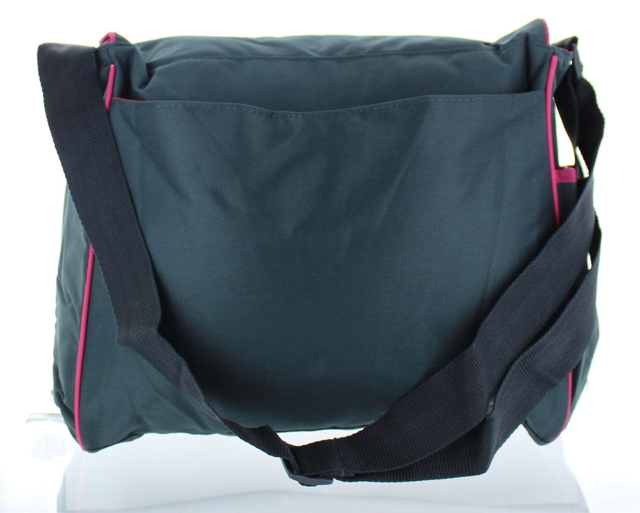 Baby Essentials Messenger Diaper Bag - Grey/Pink