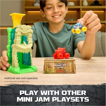 Monster Jam Mini Jams Cobra's Crazy Escape Motorized Playset with Exclusive Mini Trucks, Cobra Track Set for Kids Ages 3 and Up