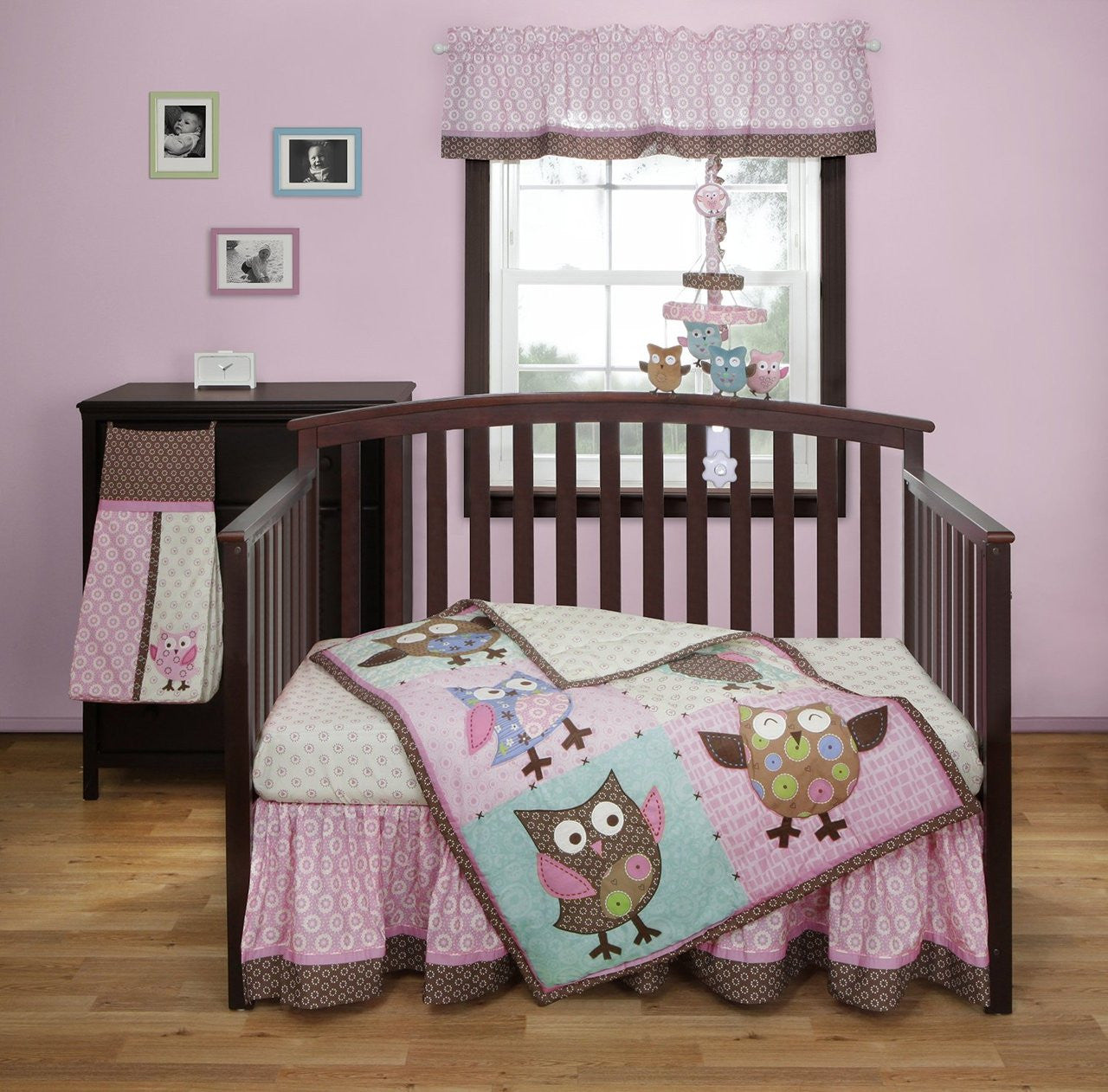 Calico Owls 3 Piece Crib Bedding Set by Bananafish