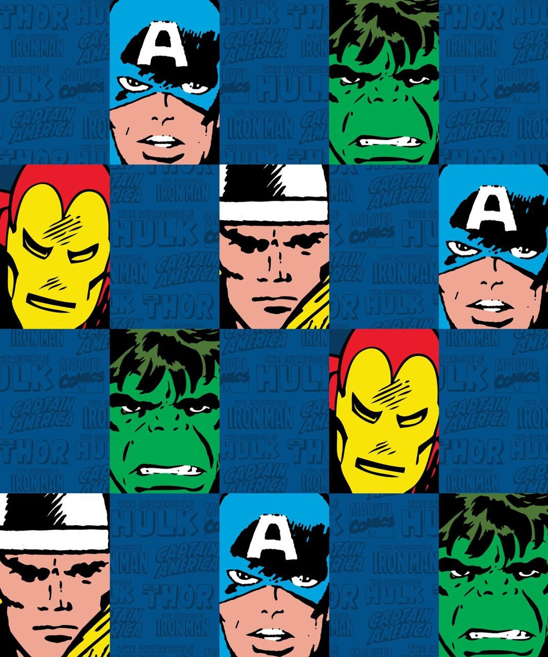 Marvel Heroes Cut Up Throw