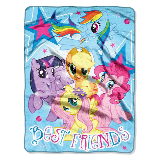 "My Little Pony, Best Friends" Micro Raschel Throw, 46 by 60-Inch