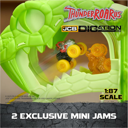 Monster Jam Mini Jams Cobra's Crazy Escape Motorized Playset with Exclusive Mini Trucks, Cobra Track Set for Kids Ages 3 and Up