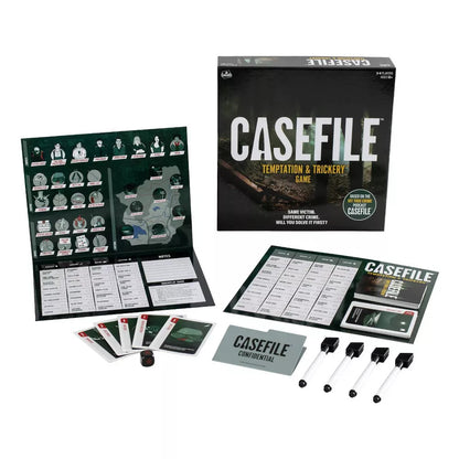 Casefile: Temptation & Trickery Mystery Board Game – Solve the Crime Before Anyone Else