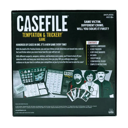 Casefile: Temptation & Trickery Mystery Board Game – Solve the Crime Before Anyone Else