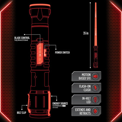 Power Saber Energy Blade Red - First Ever Automatic Saber