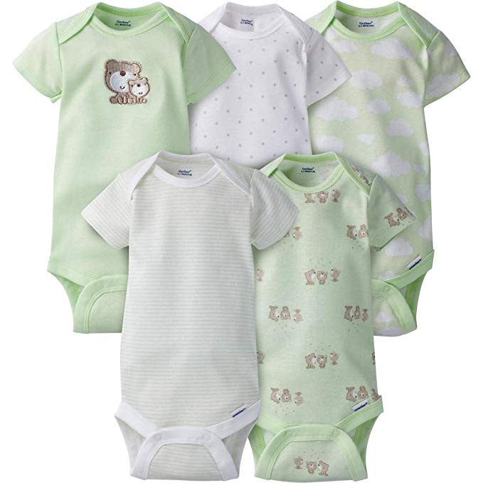 Onesies (Hanging) Neutral - Green Bear New Born