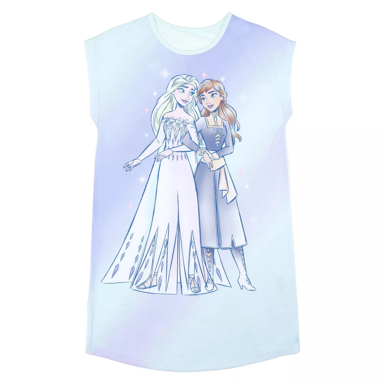 Disney Frozen Little Girls’ One-Piece Elsa & Anna Nightgown
