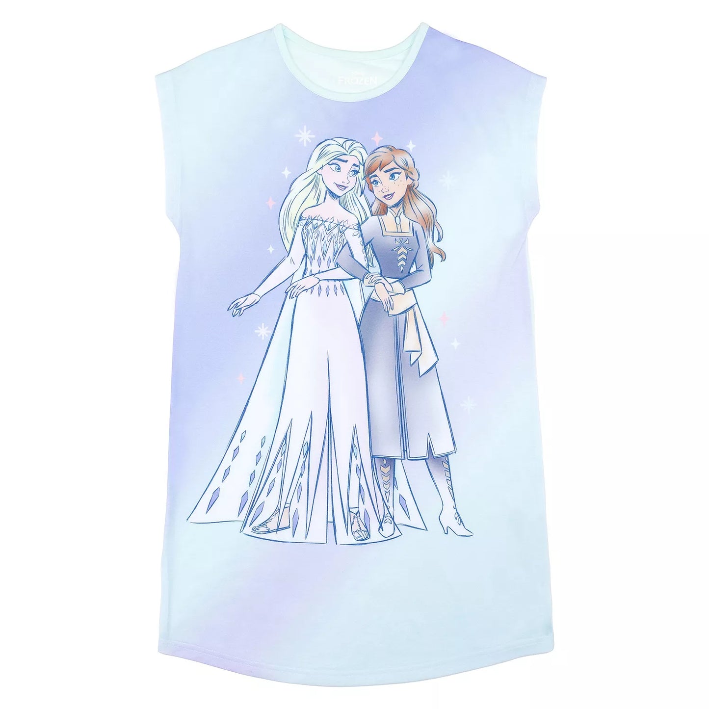 Disney Frozen Little Girls’ One-Piece Elsa & Anna Nightgown