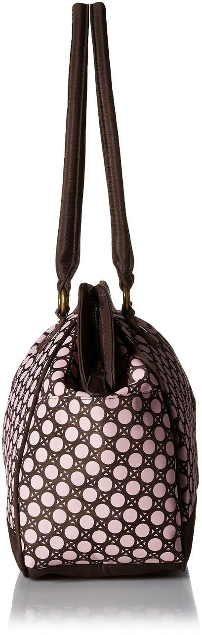 Baby Essentials Large Opening Satchel Diaper Bag, Pink