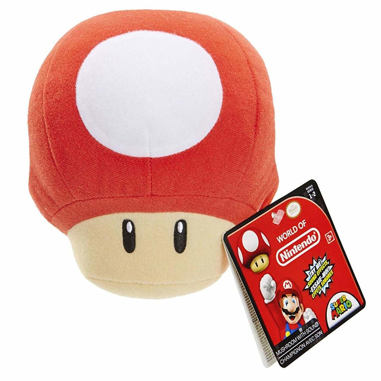 Super Mario Mushroom With Sound Plush Figure