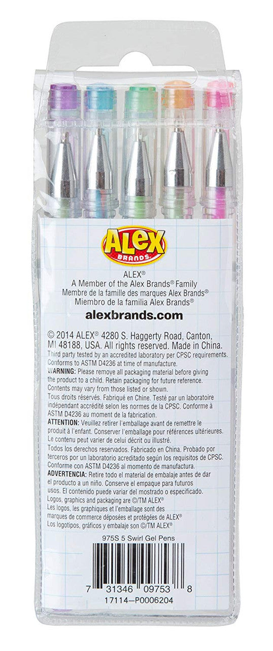 ALEX Toys Artist Studio 5 Swirl Gel Pens