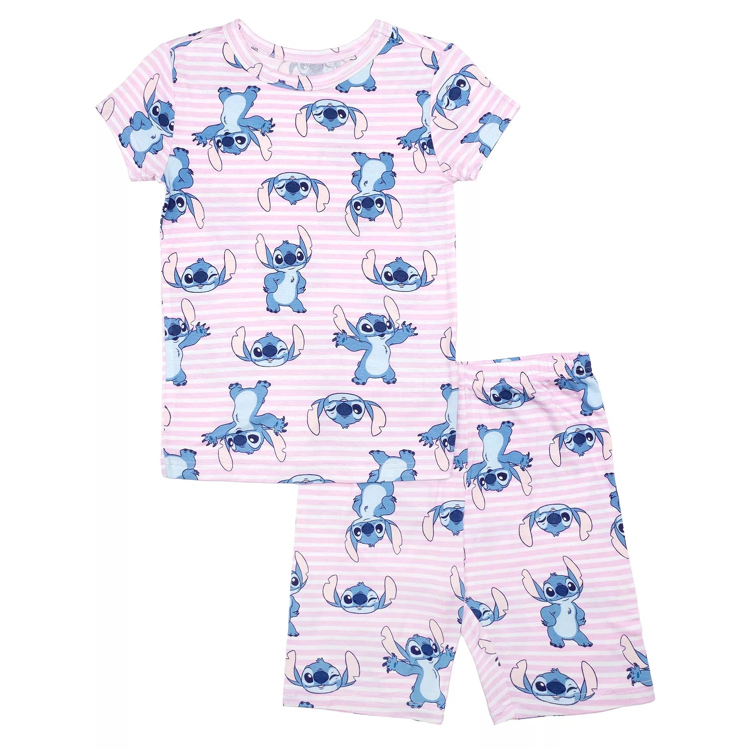 Lilo & Stitch Girls "Stitch Wink" 2-Piece Pajama Top & Pajama Shorts Set