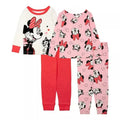 Toddler Girl's Minnie Mouse and Cat Figaro 4-Piece Character Pajama Set