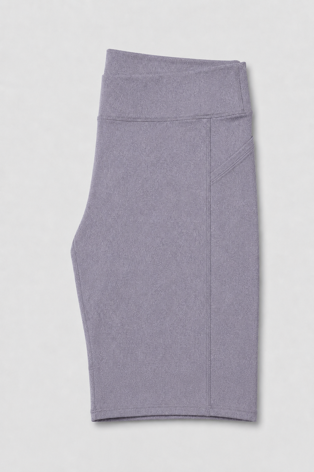 New York Laundry Women's 7-Inch High-Waisted Biker Shorts with Side Pockets, Heather Grey