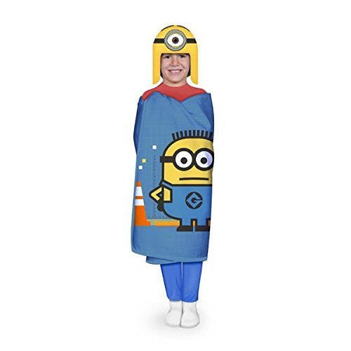 Despicable Me Minion Hat & Throw Wrap Set by Hoodiwinks