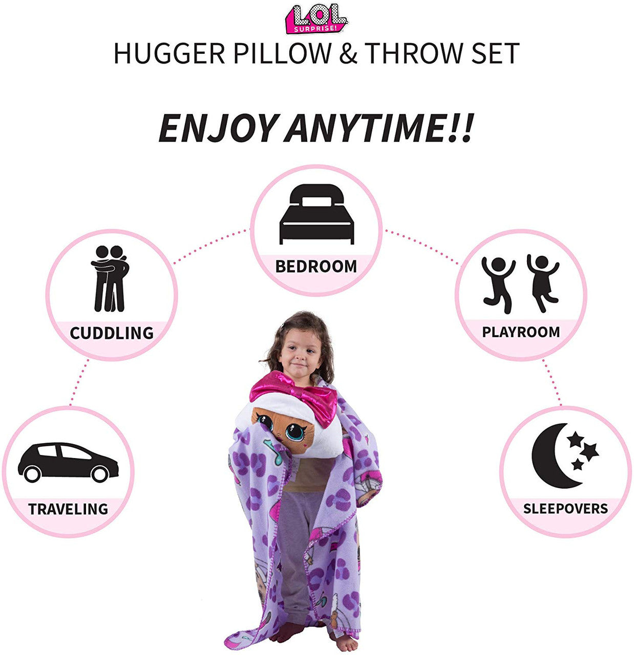 L.O.L. Surprise! Throw and Hugger Set