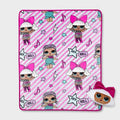 L.O.L Surprise! Glam Throw Blanket & Pillow Set