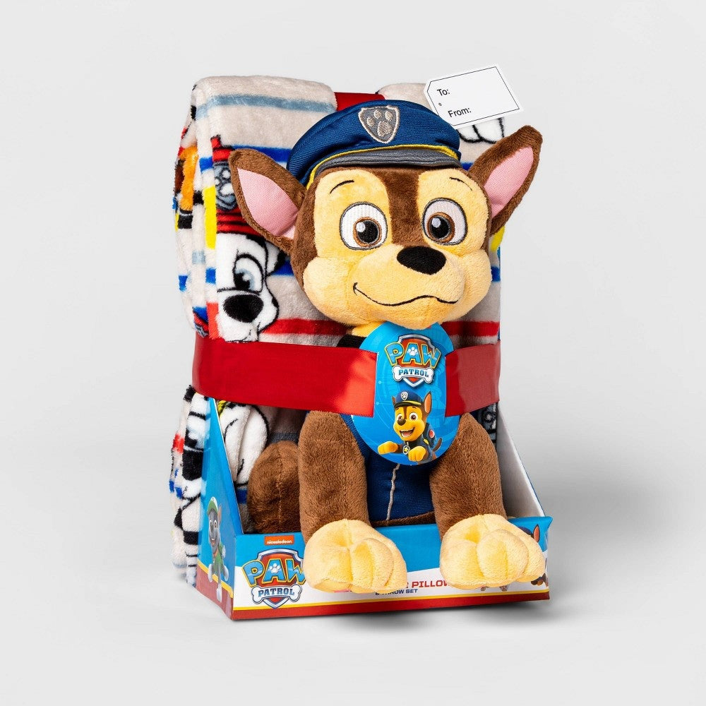 Paw Patrol Rescue Pups Throw and Character Pillow Set