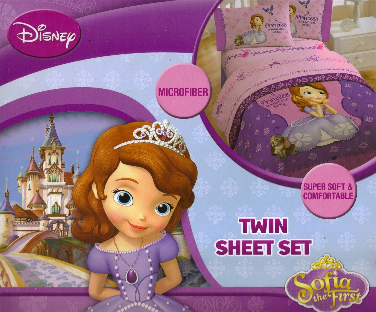 Disney Princess Sofia The First Twin Sheet Set