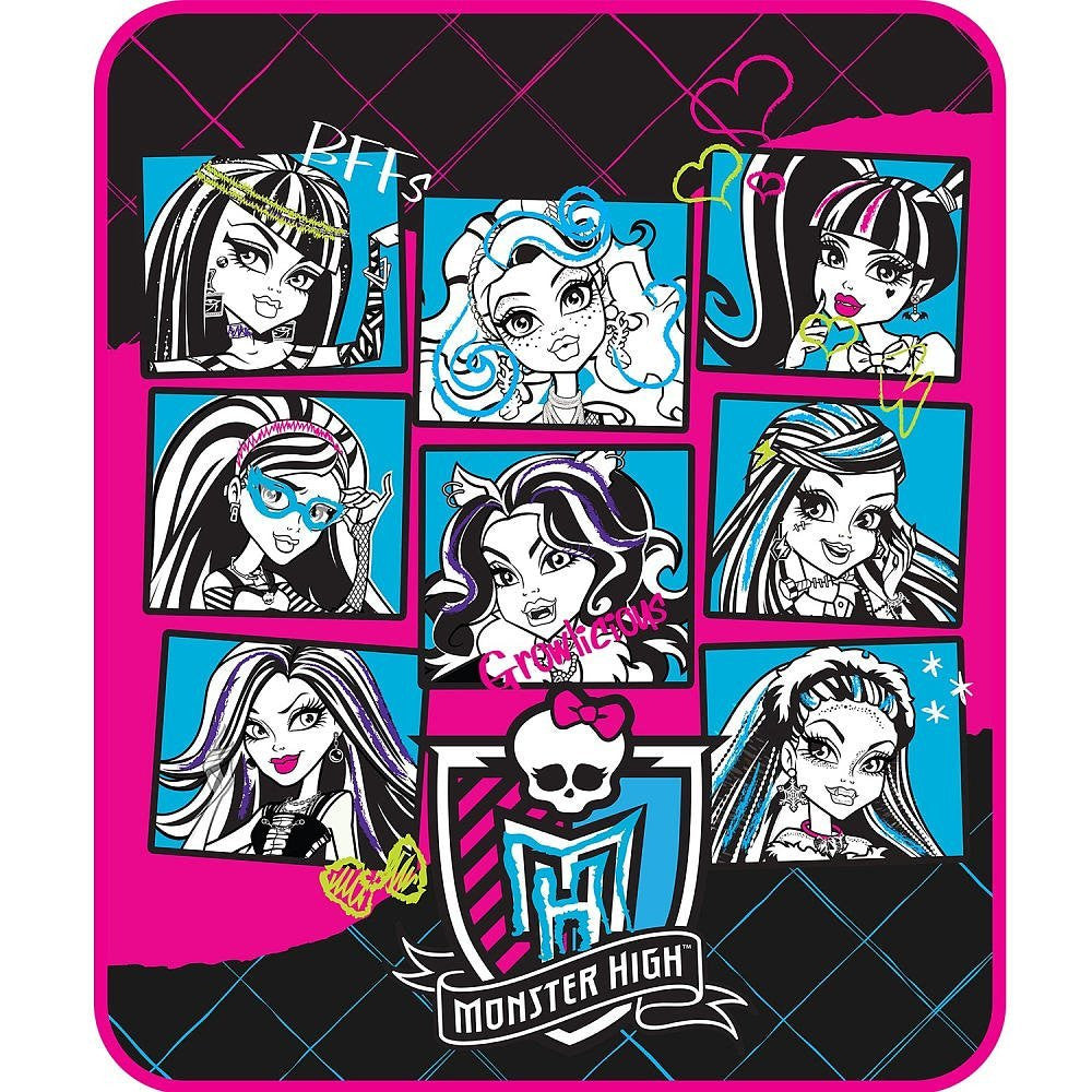 Monster High Micro Raschel Throw