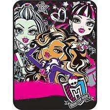 Monster High Micro Raschel Throw Blanket