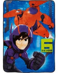 Disney Big Hero 6-Tough Team Micro Raschel Throw, 46 by 60-Inch