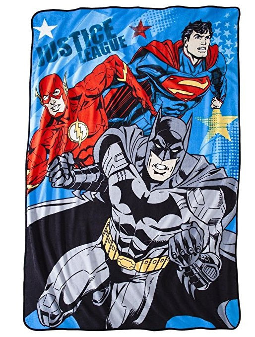 Justice League Micro Raschel Blanket