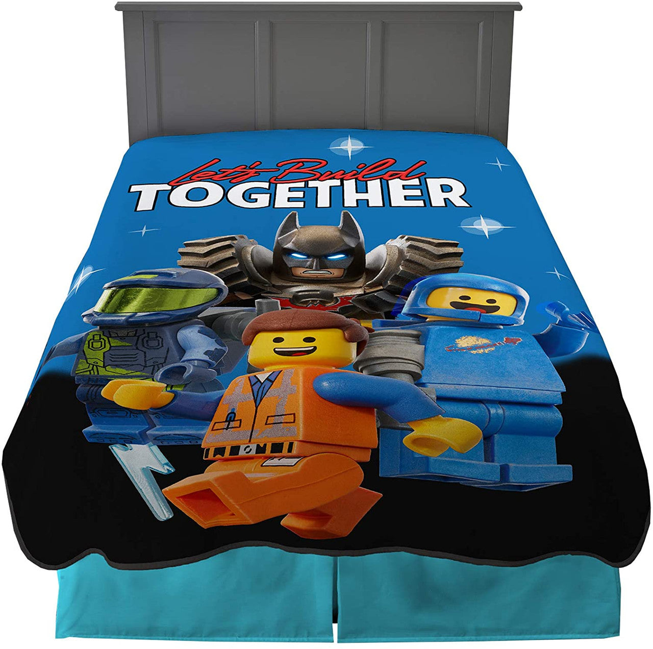 LEGO Movie 2 'Let's Build Together' Plush Blanket