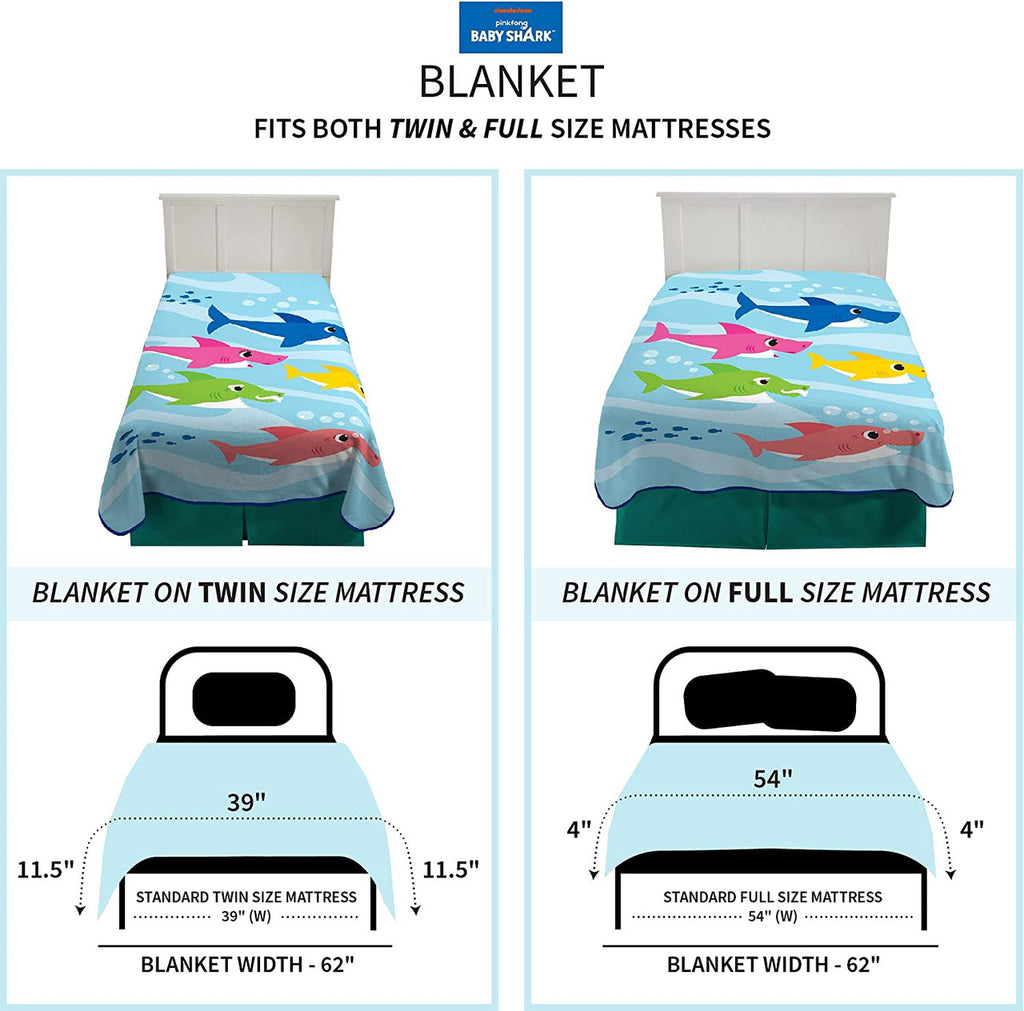 Baby Shark Underwater Friends Blanket