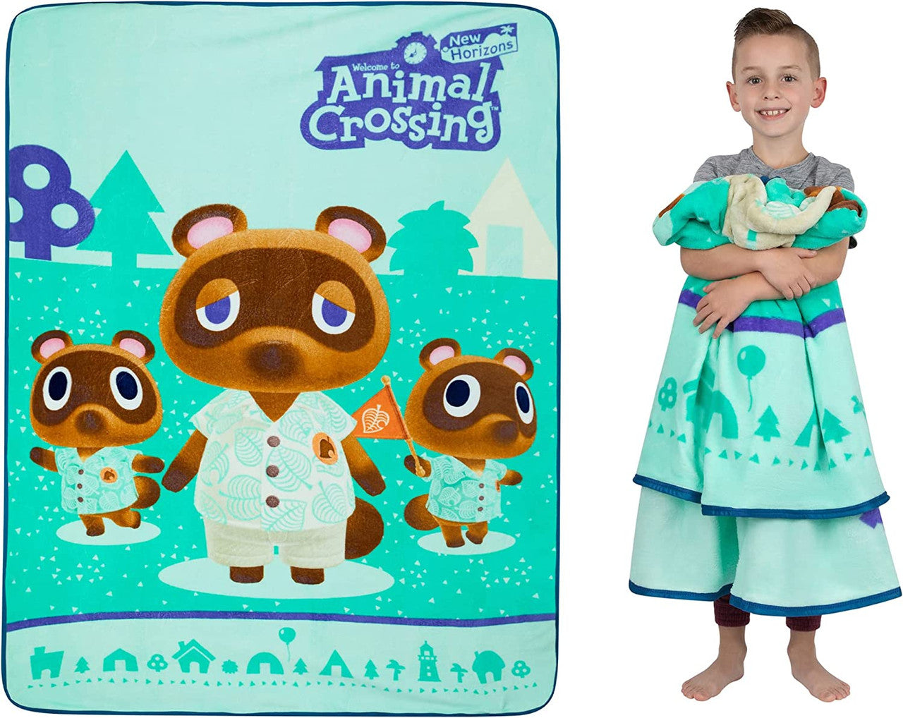 Animal Crossing Nook Family Blanket