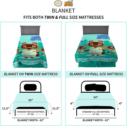 Animal Crossing Nook Family Blanket