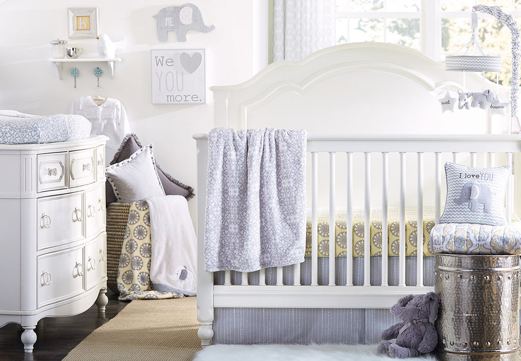 Wendy Bellissimo??ñ?? Mix & Match Gracie Fitted Crib Sheet in Yellow