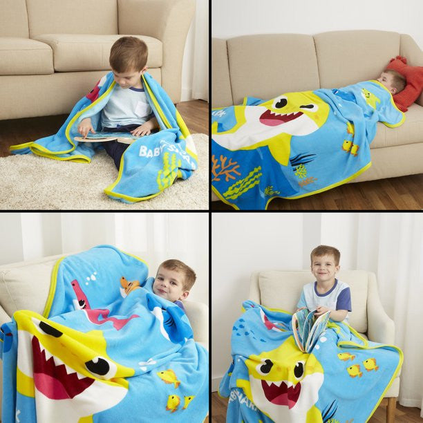 Baby Shark Throw, 46" x 60"