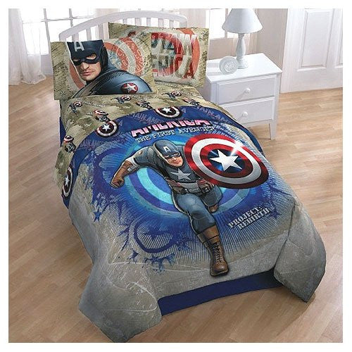 Marvel Captain America Twin Sheets Set