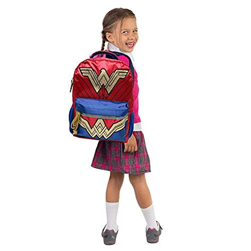 Wonder Woman Gold Glitter 16" Backpack