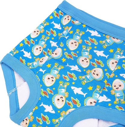CoComelon Toddler Boys 10-Pack Potty Training Pants, JJ and Friends Underwear Set, Multicolor