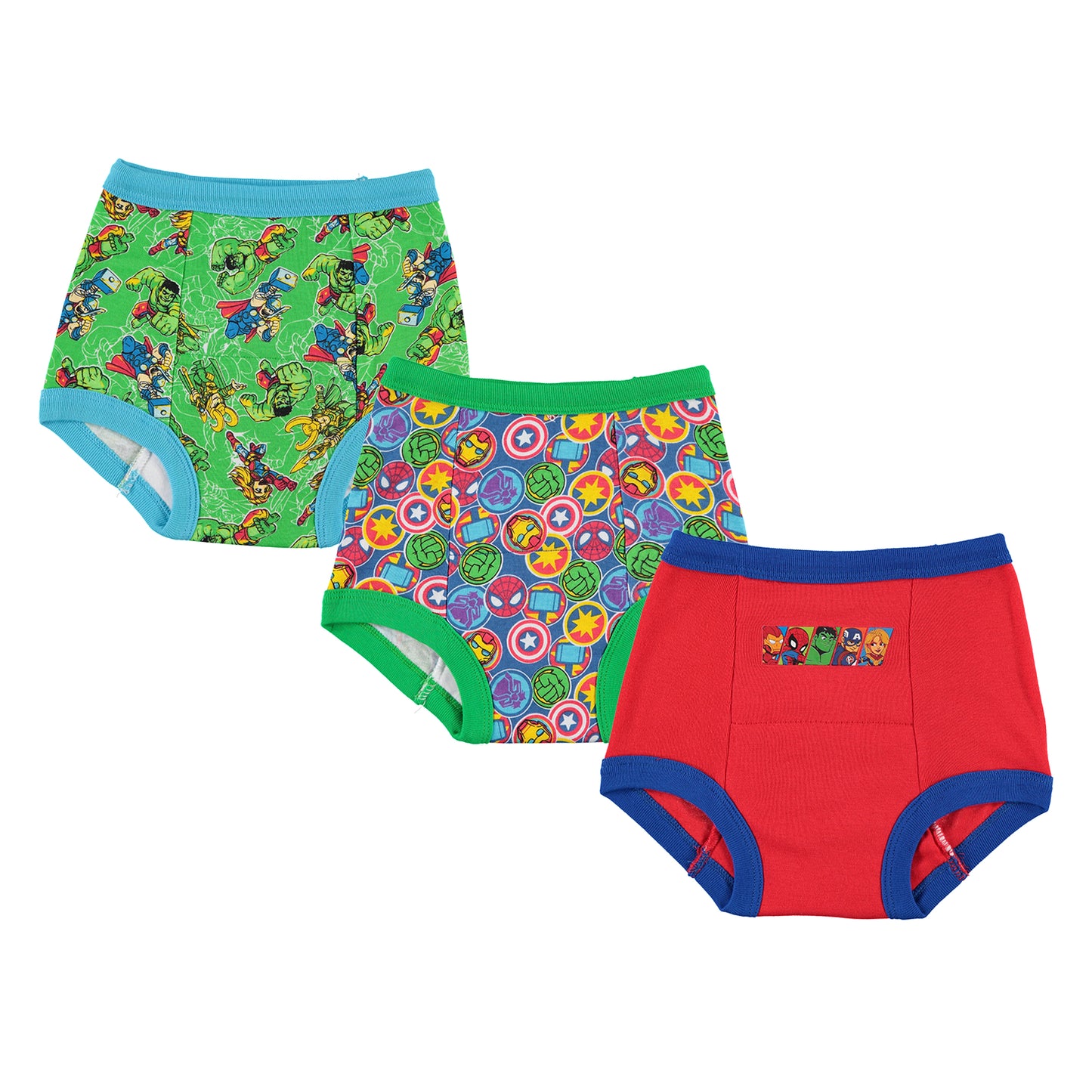 Marvel Avengers Toddler Boys 3-Pack Potty Training Pants, Superhero Underwear Set, Multicolor, Sizes 2T/3T