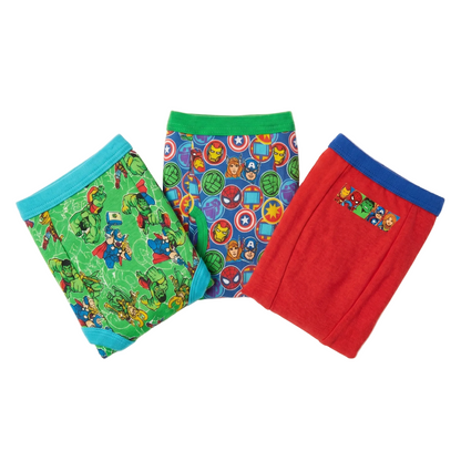 Marvel Avengers Toddler Boys 3-Pack Potty Training Pants, Superhero Underwear Set, Multicolor, Sizes 2T/3T