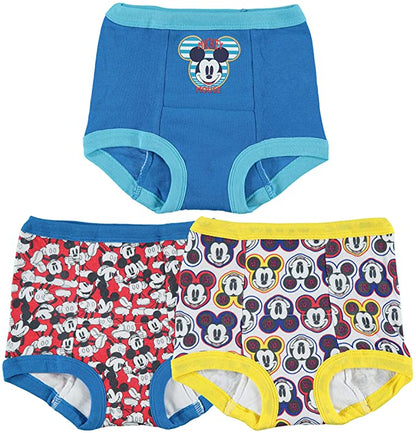 Mickey Mouse Toddler Boys 3-Pack Potty Training Pants, Disney Underwear Set, Multicolor, Size 2T/3T