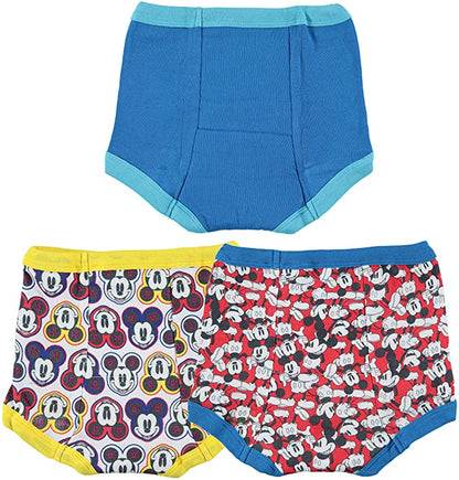 Mickey Mouse Toddler Boys 3-Pack Potty Training Pants, Disney Underwear Set, Multicolor, Size 2T/3T