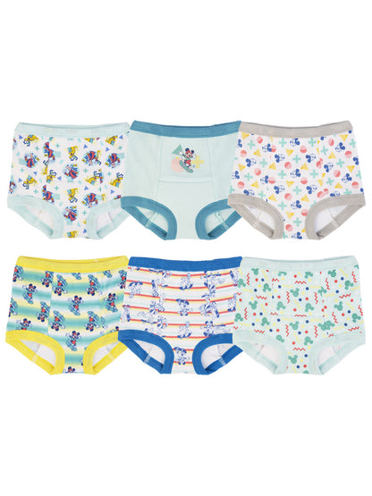 Disney Mickey Mouse Toddler 6-Pack Training Pants – Cotton Potty Training Underwear with Bonus Sticker Chart