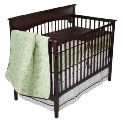 Bananafish 4pc Crib Bedding Set "Quilted Jungle"
