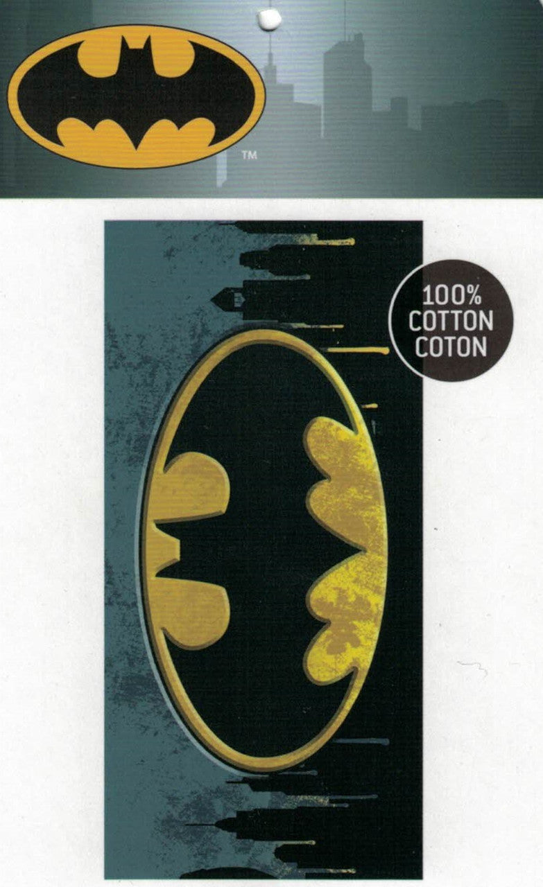 Batman Themed Cotton Beach Towel, 28''x 58''