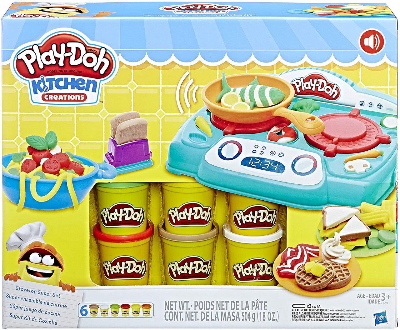 Play-Doh Kitchen Creations Stovetop Super Set