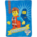 The LEGO Movie "Extraordinary" Plush Throw Blanket 46" x 60"