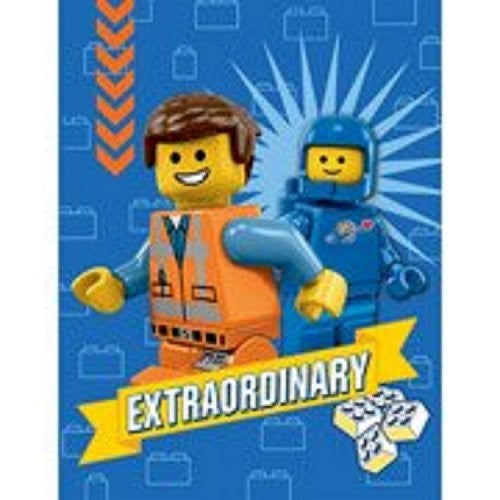 The LEGO Movie "Extraordinary" Plush Throw Blanket 46" x 60"